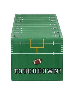 NWOT Design Imports Touchdown Printed Table Runner 14" X 72"